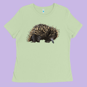 Short Beaked Echidna Ladies Tee Designed By Lillyallendesigns