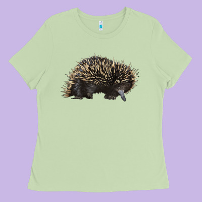 Short Beaked Echidna Ladies Tee Designed By Lillyallendesigns