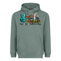 Sage Peace Love Southdown Sheep Heavyweight Hoodie - LillyAllenDesigns
