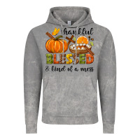 Cloud Rock Thankful blessed and kind of a mess Vintage Hoodie - NancyCooperArtShop