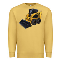 Antique Gold Skid Steer Loader Premium Sweatshirt - LillyAllenDesigns