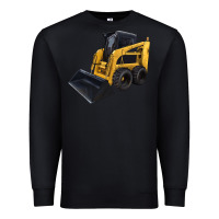 Black Skid Steer Loader Premium Sweatshirt - LillyAllenDesigns