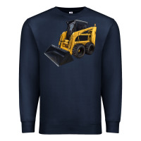 Navy Skid Steer Loader Premium Sweatshirt - LillyAllenDesigns