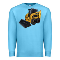 Ocean Blue Skid Steer Loader Premium Sweatshirt - LillyAllenDesigns