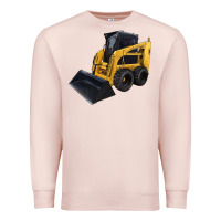 Pale Pink Skid Steer Loader Premium Sweatshirt - LillyAllenDesigns