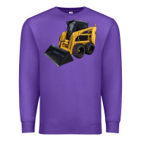 Purple Skid Steer Loader Premium Sweatshirt - LillyAllenDesigns