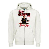 Oatmeal Heather say good night to the bad guy Zipper Hoodie - tuanDangUi