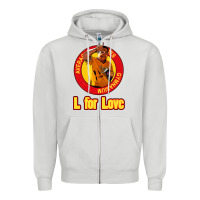 Dove Grey l for love Zipper Hoodie - tuanDangUi