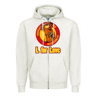 Oatmeal Heather l for love Zipper Hoodie - tuanDangUi