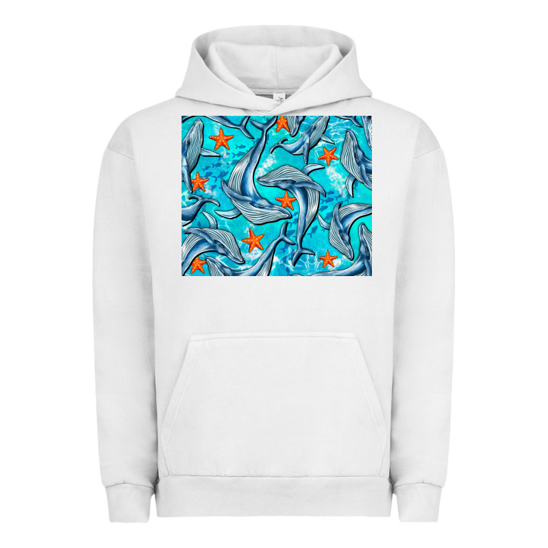 Humpback Whale Mousepad Urban Hoodie by BarkalooDesign | Teevron