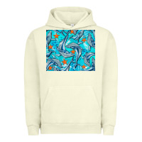 Pigment Pistachio humpback whale mousepad Urban Hoodie - BarkalooDesign