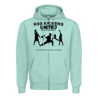 Seafoam ass kickers united Zipper Hoodie - tuanDangUi