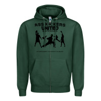 Sports Green ass kickers united Zipper Hoodie - tuanDangUi