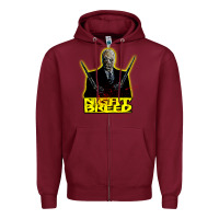 Burgundy nightbreed 1 Zipper Hoodie - tuanDangUi