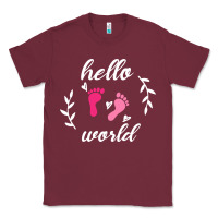 Burgundy Hello world Classic Tee - Bettercallsaul