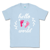 Dusty Blue Hello world Classic Tee - Bettercallsaul