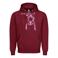 Burgundy Sewerslvt Schizofrenia SPECIAL GIFT FOR SEWERSLVT LOVERS Essential Zipper Hoodie - tuanDangUi