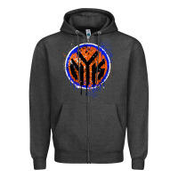 Charcoal Heather nyk drip Zipper Hoodie - tuanDangUi