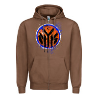Chestnut nyk drip Zipper Hoodie - tuanDangUi
