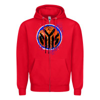 Red nyk drip Zipper Hoodie - tuanDangUi