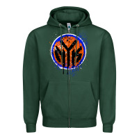 Sports Green nyk drip Zipper Hoodie - tuanDangUi