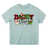 Arona Daddy Claus Santa Christmas lights and holly Heavy Core Tee - NancyCooperArtShop
