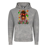 Cloud Rock santas favorite lunch lady afro messy bun Vintage Hoodie - texasbilliewilder