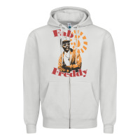 Dove Grey fab 5 freddy 80s hip hop Zipper Hoodie - tuanDangUi