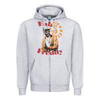Heather Grey fab 5 freddy 80s hip hop Zipper Hoodie - tuanDangUi