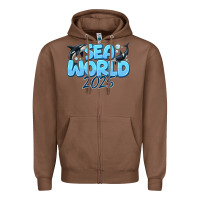 Chestnut Sea World 2025 Zipper Hoodie - CowhideDigitalArt