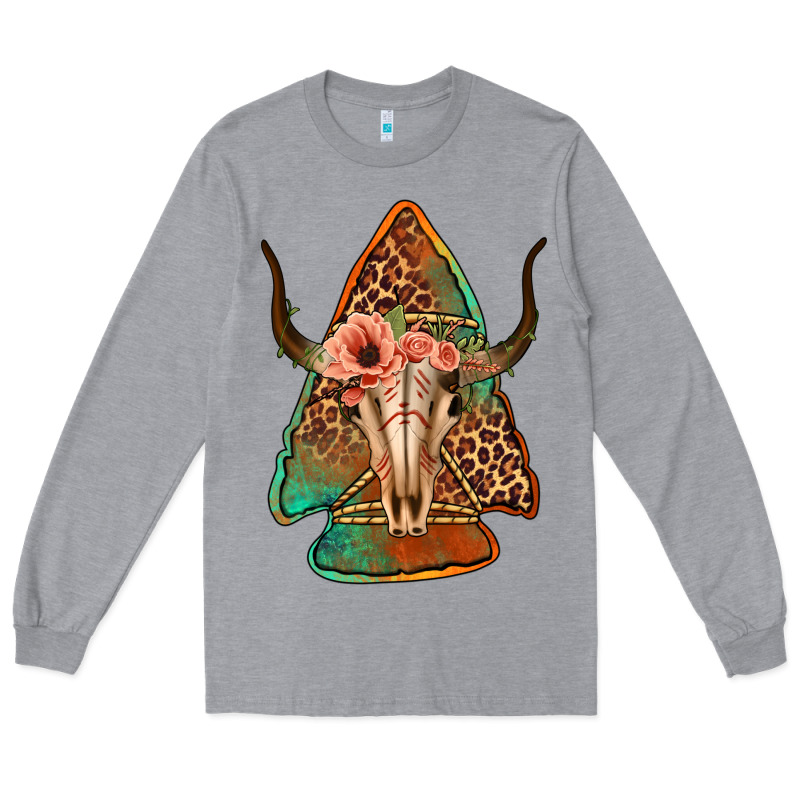 Bullskull Arrowhead Long Sleeve Tee by Jasminsmagicworld | Teevron