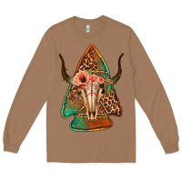 Toasted Coconut bullskull arrowhead Long Sleeve Tee - Jasminsmagicworld