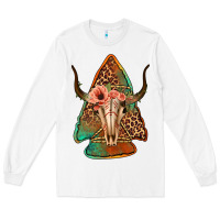 White bullskull arrowhead Long Sleeve Tee - Jasminsmagicworld