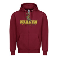 Burgundy torker bmx Zipper Hoodie - tuanDangUi