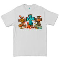 Dove Grey fall tree cross Premium Tee - BundleAndBundleShop
