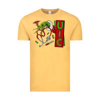 Vintage Mustard Christmas Character Vintage Tee - NancyCooperArtShop