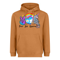 Meerkat peace love unicorn Heavyweight Hoodie - LillyAllenDesigns