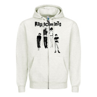 Oatmeal Heather hanging with the replacements Zipper Hoodie - tuanDangUi