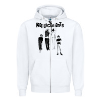 White hanging with the replacements Zipper Hoodie - tuanDangUi