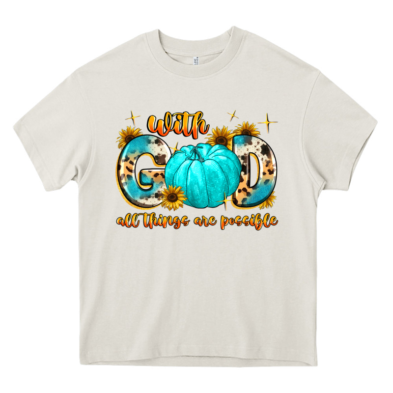 With God All Things Are Possible  Copy Heavy Core Tee by MaliasSmallBusiness | Teevron