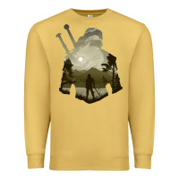 Antique Gold the witcher geralt hero sword companion minima list illusion art Premium Sweatshirt - tuanDangUi