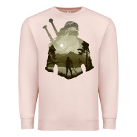 Pale Pink the witcher geralt hero sword companion minima list illusion art Premium Sweatshirt - tuanDangUi