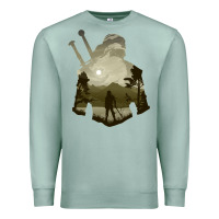Seafoam the witcher geralt hero sword companion minima list illusion art Premium Sweatshirt - tuanDangUi