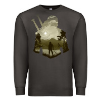 Smoke the witcher geralt hero sword companion minima list illusion art Premium Sweatshirt - tuanDangUi