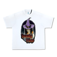White spooky vibes Urban Heavy Tee - JahusDesignShop