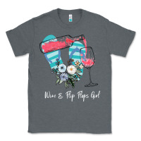Charcoal Heather Wine Flip Flops Girl Classic Tee - Bettercallsaul