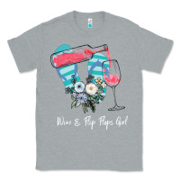 Heather Grey Wine Flip Flops Girl Classic Tee - Bettercallsaul
