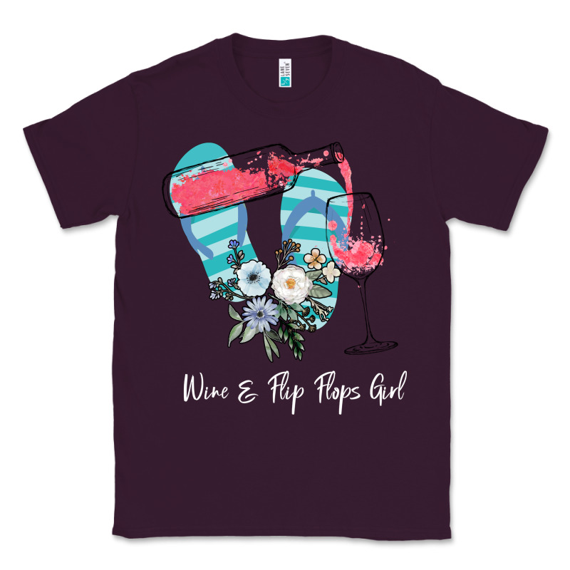 Wine Flip Flops Girl Classic Tee by Bettercallsaul | Teevron