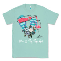 Seafoam Wine Flip Flops Girl Classic Tee - Bettercallsaul