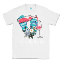 White Wine Flip Flops Girl Classic Tee - Bettercallsaul